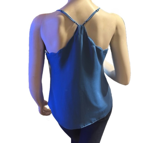 J. Crew Spaghetti Straps Scalloped Top Size 2 - Picture 4 of 4